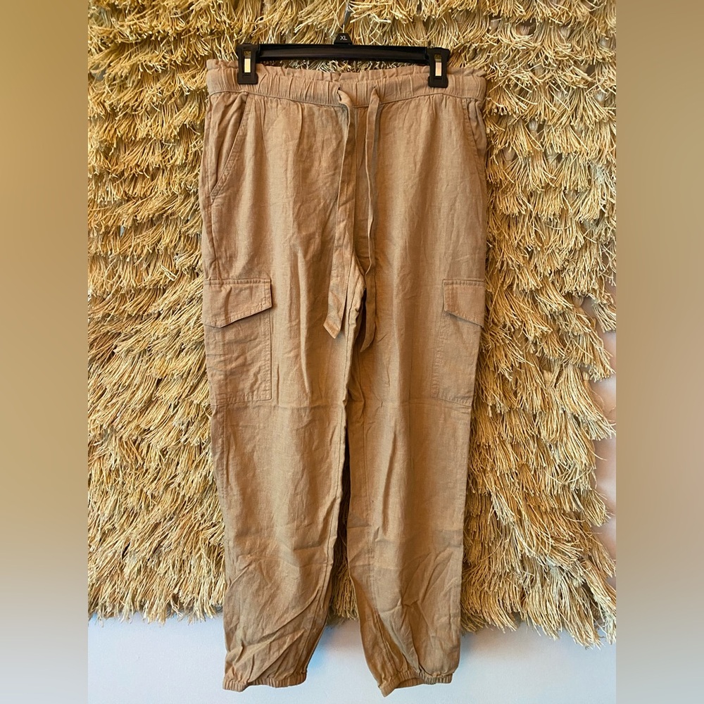 NWT Aerie Women’s Linen Cargo Jogger